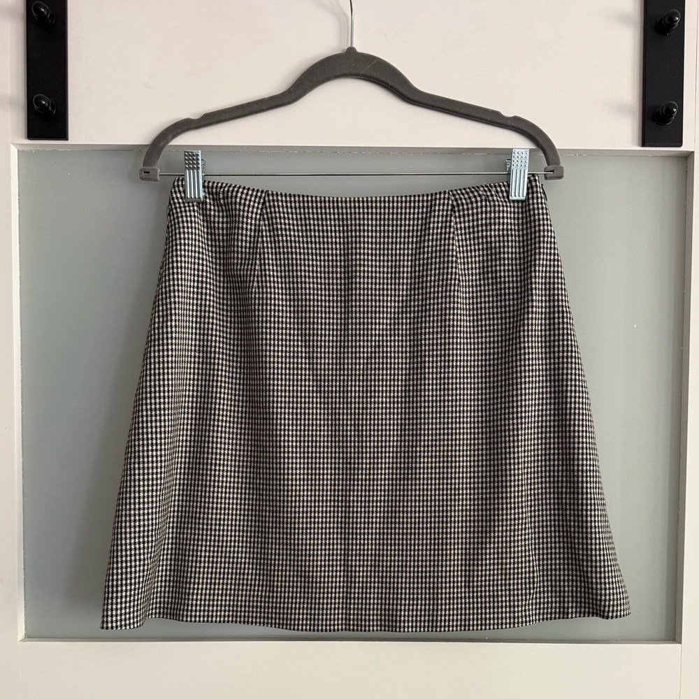 Vintage Y2K Express Houndstooth Skirt Size